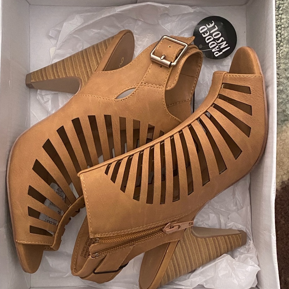 Open-Toe Caged Heels